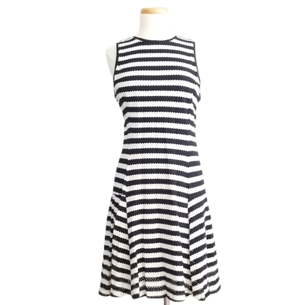 Banana Republic Black and White Stripe Dress